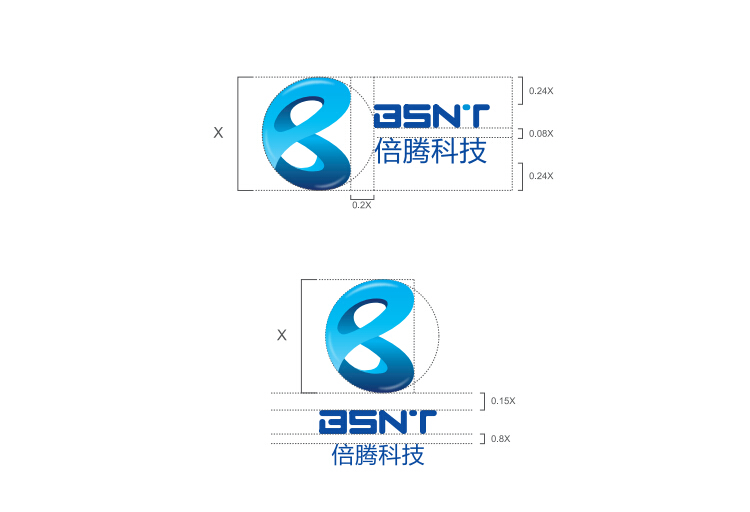 科技公司logo設計,科技行業(yè)logo設計案例,倍騰（上海）科技有限公司logo設計案例